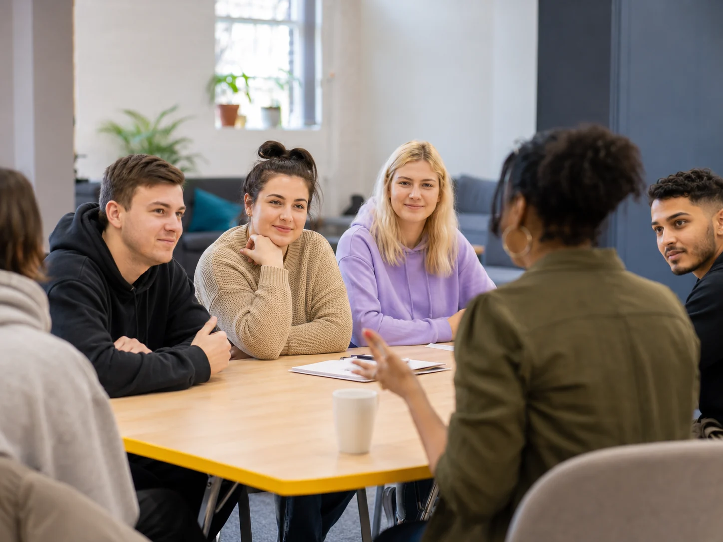 Accommodation Concern staff and community members in a support session