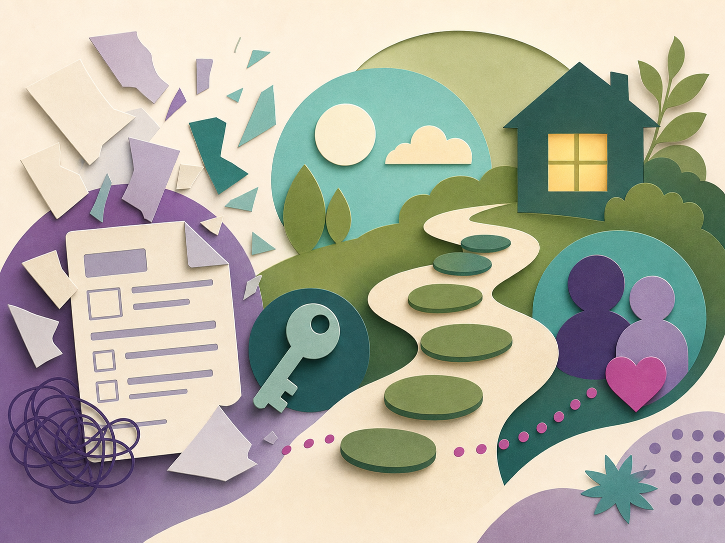 Housing paperwork leading towards a home