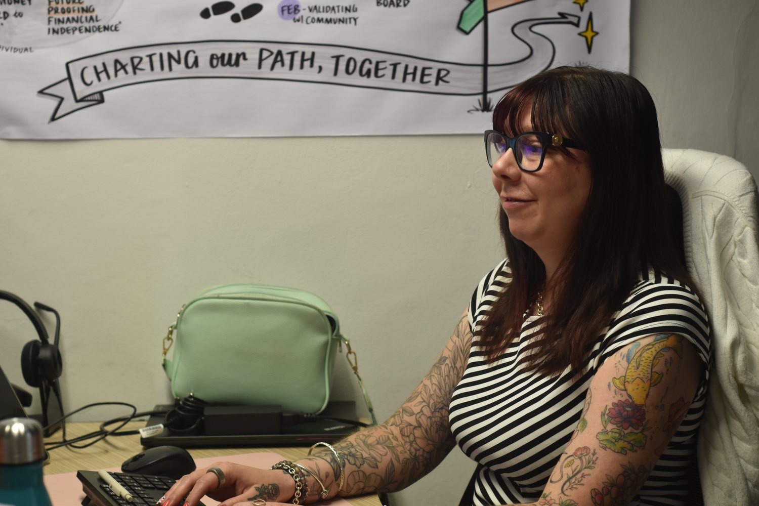 Accommodation Concern adviser working at a desk