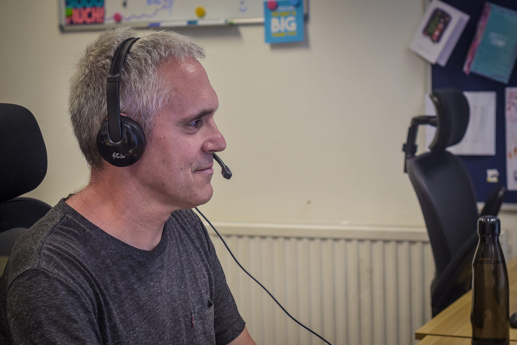 Accommodation Concern adviser wearing a headset