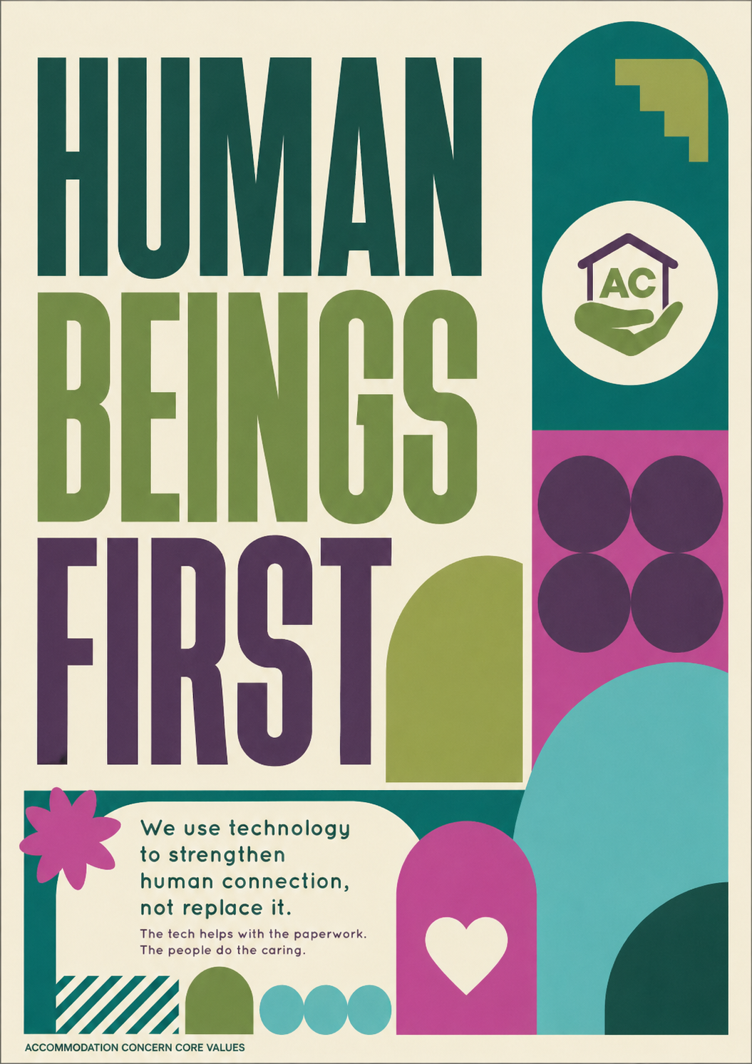 Human beings first poster